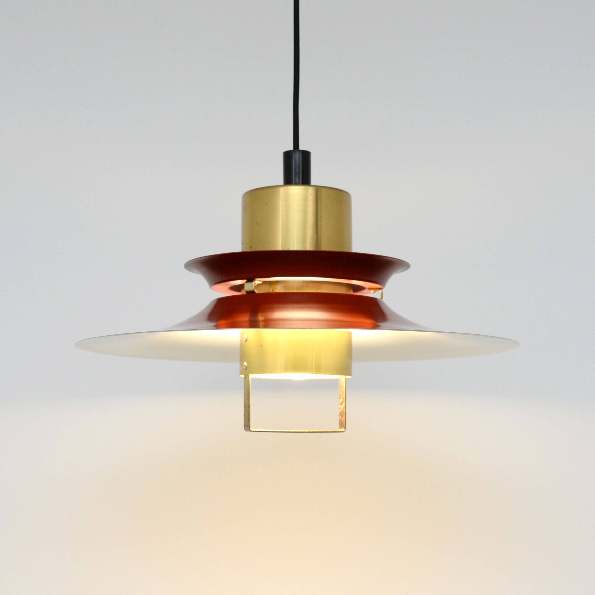Burgundy Vitrika lamp, Denmark 1960s
