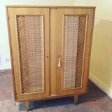 Rattan wardrobe