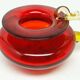 Modernist candle holder, glass, designed by B. Świstacka, Poland, 1970s