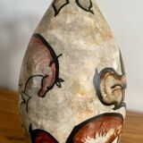 Antique stoneware pitcher – animal rock decoration – around 1900 – Puis style
