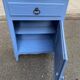 Vintage Louis XV style commode in grey-blue wood.