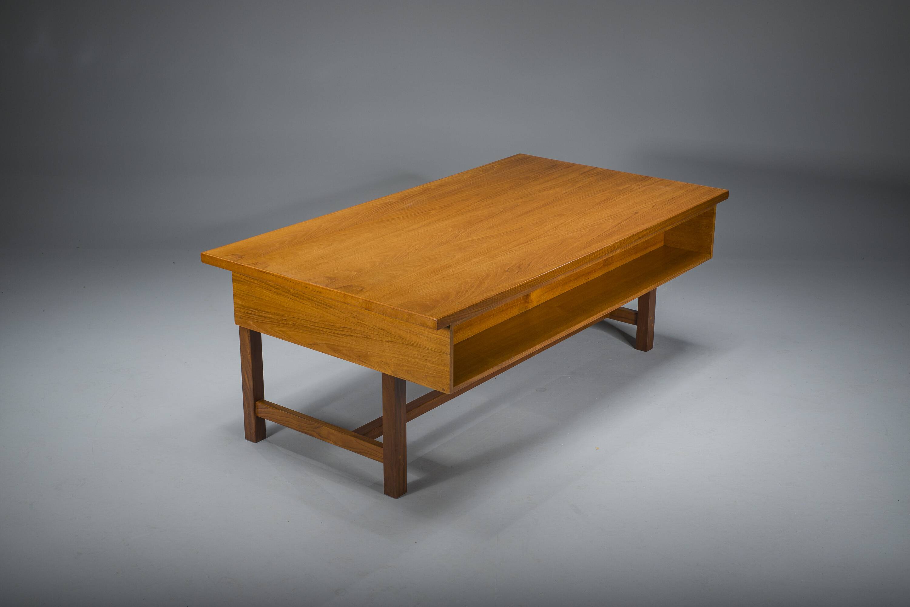 Swedish Freestanding Teak Architect Desk, 1960s