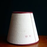 Conical lampshade in old upcycled hemp