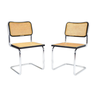 Set of Two Mid-Century Modern Marcel Breuer B32 Cesca Chairs, Italy 1970s