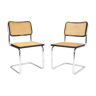 Set of Two Mid-Century Modern Marcel Breuer B32 Cesca Chairs, Italy 1970s