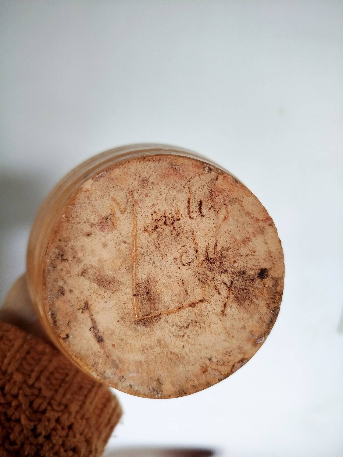 Glazed terracotta vase