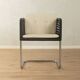 D44 cantilever chair by Tecta, 1980s, black mesh, chrome frame