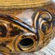 Pied de lampe en céramique à double éclairage