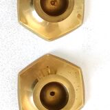 Pair of brass candlesticks