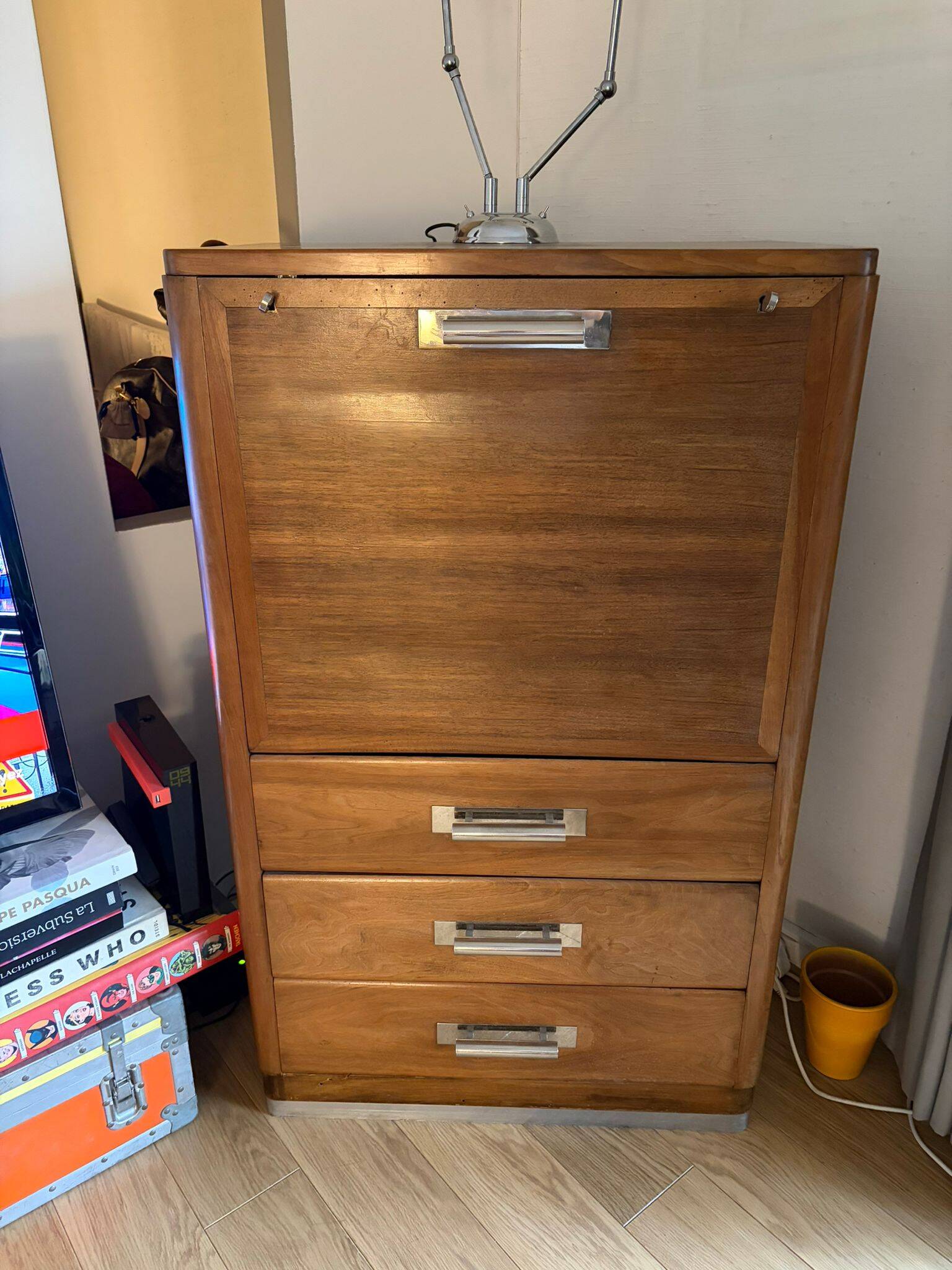 Bar cabinet with mirror from the 1930s