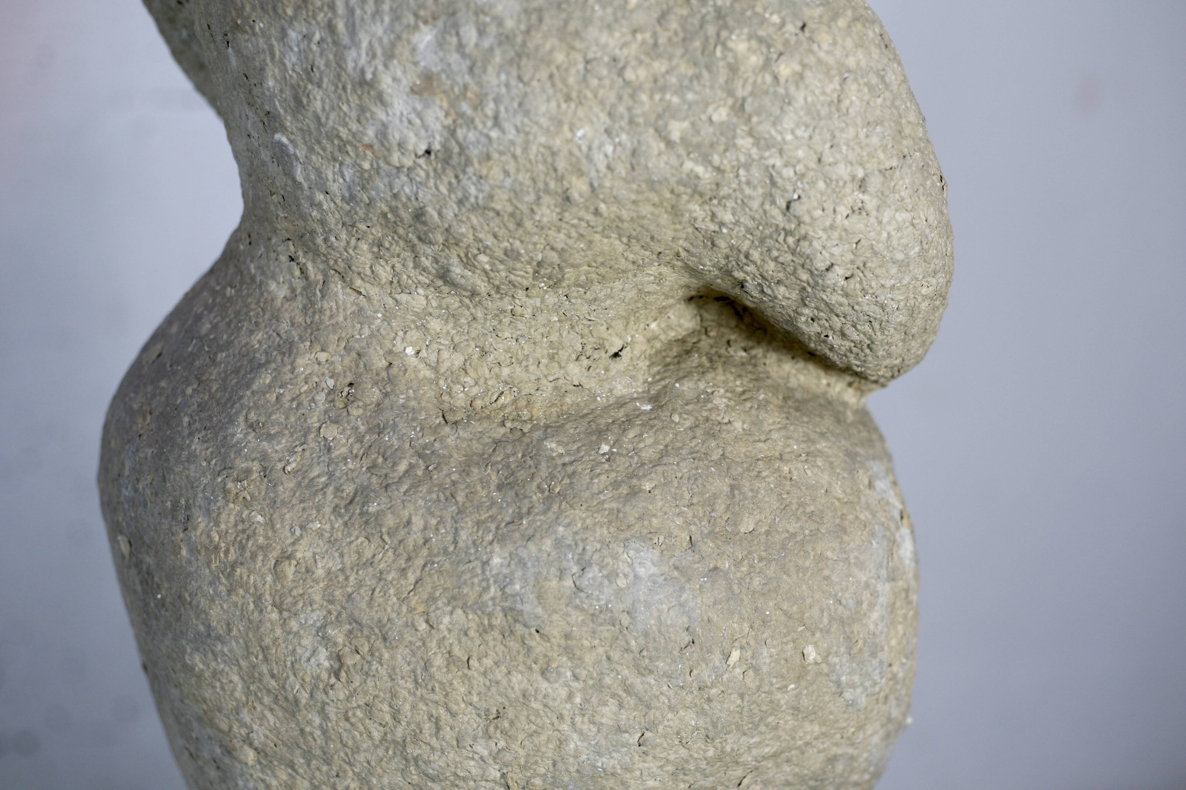 Imitation stone resin sculpture, circa 1960