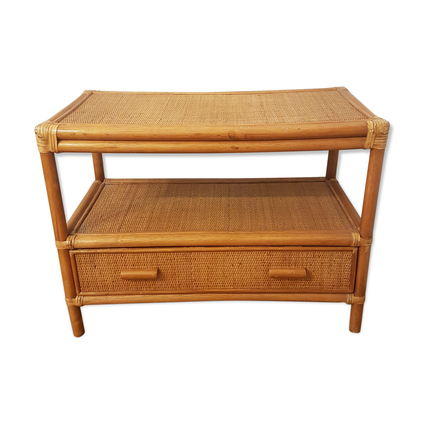 Rattan chest of drawers and canning