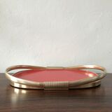 Red and golden tray
