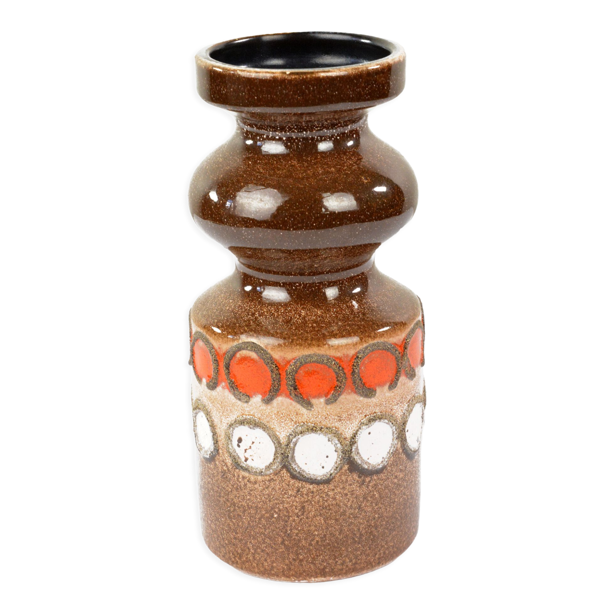 1960s Opart, Ceramic vase, Ü Keramik, Germany