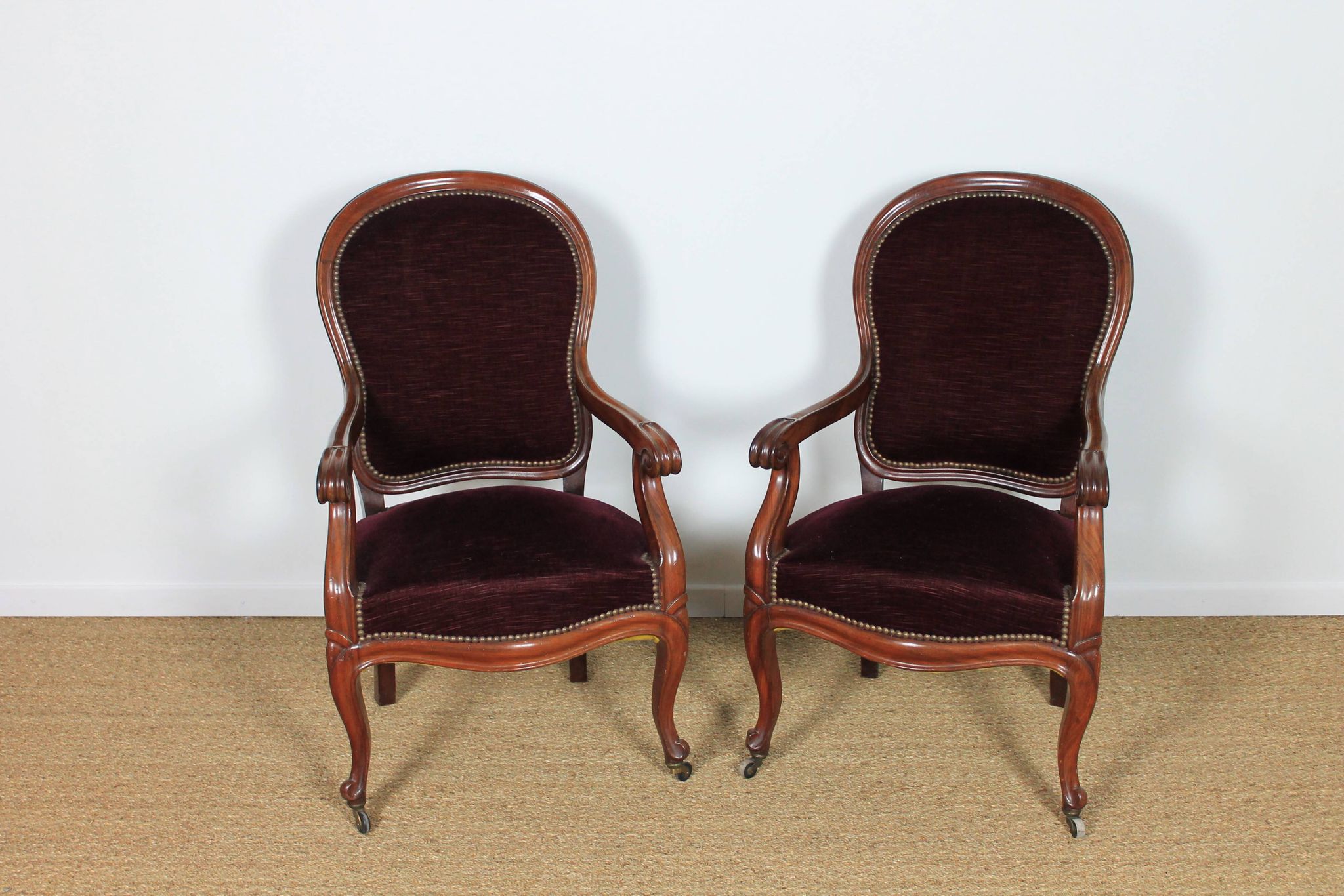Pair of convertible chairs