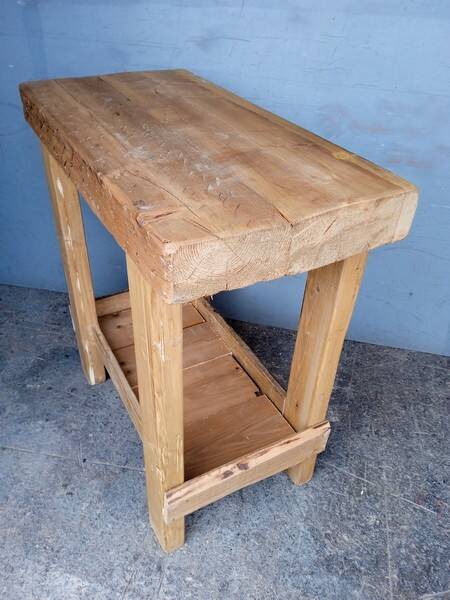 Workbench 90cm old solid wood