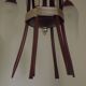 French vintage 6 arm brown & silver toleware chandelier opaque glass shades 3861