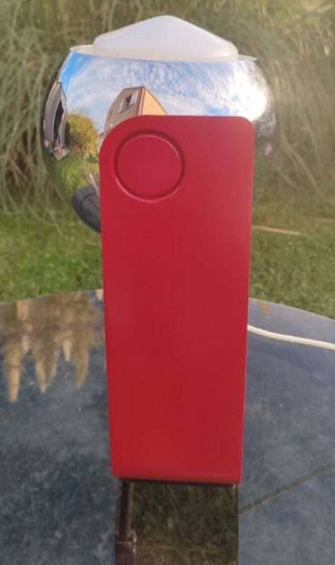 Massive vintage eyes ball lamp