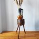 Brutalist popular art stool from Savoy, 1960.