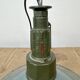 Industrial Petrol Enamel Military Pendant Lamp with Cast Aluminium Top