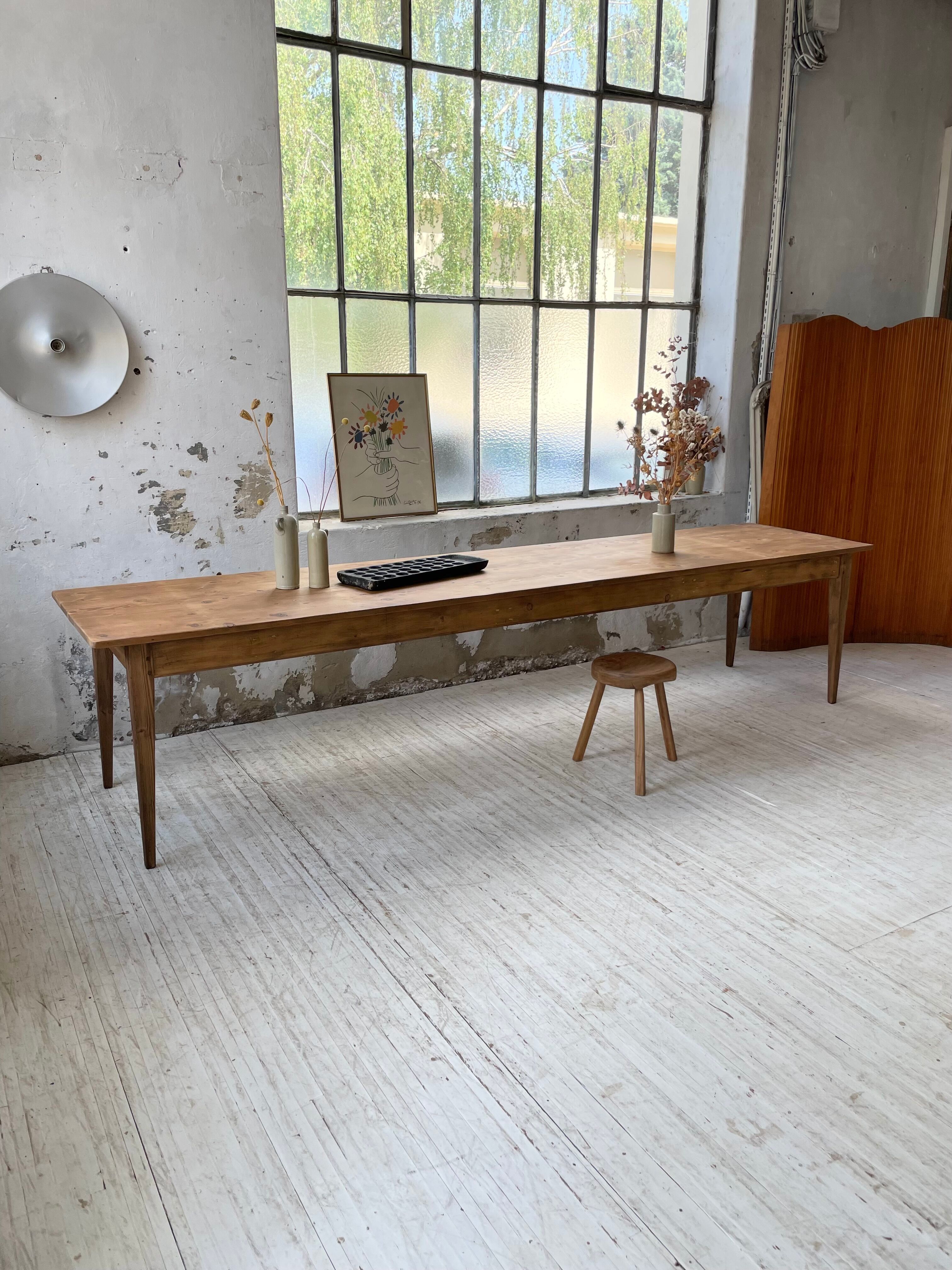 Xxl pine farmhouse table 338cm