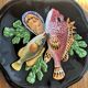 Palissy Vallauris majolica wall plate circa 1950