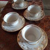Lot de 5 tasses en Porcelaine de Limoges