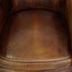 Sturdy, stately and subtle vintage sheepskin club chair