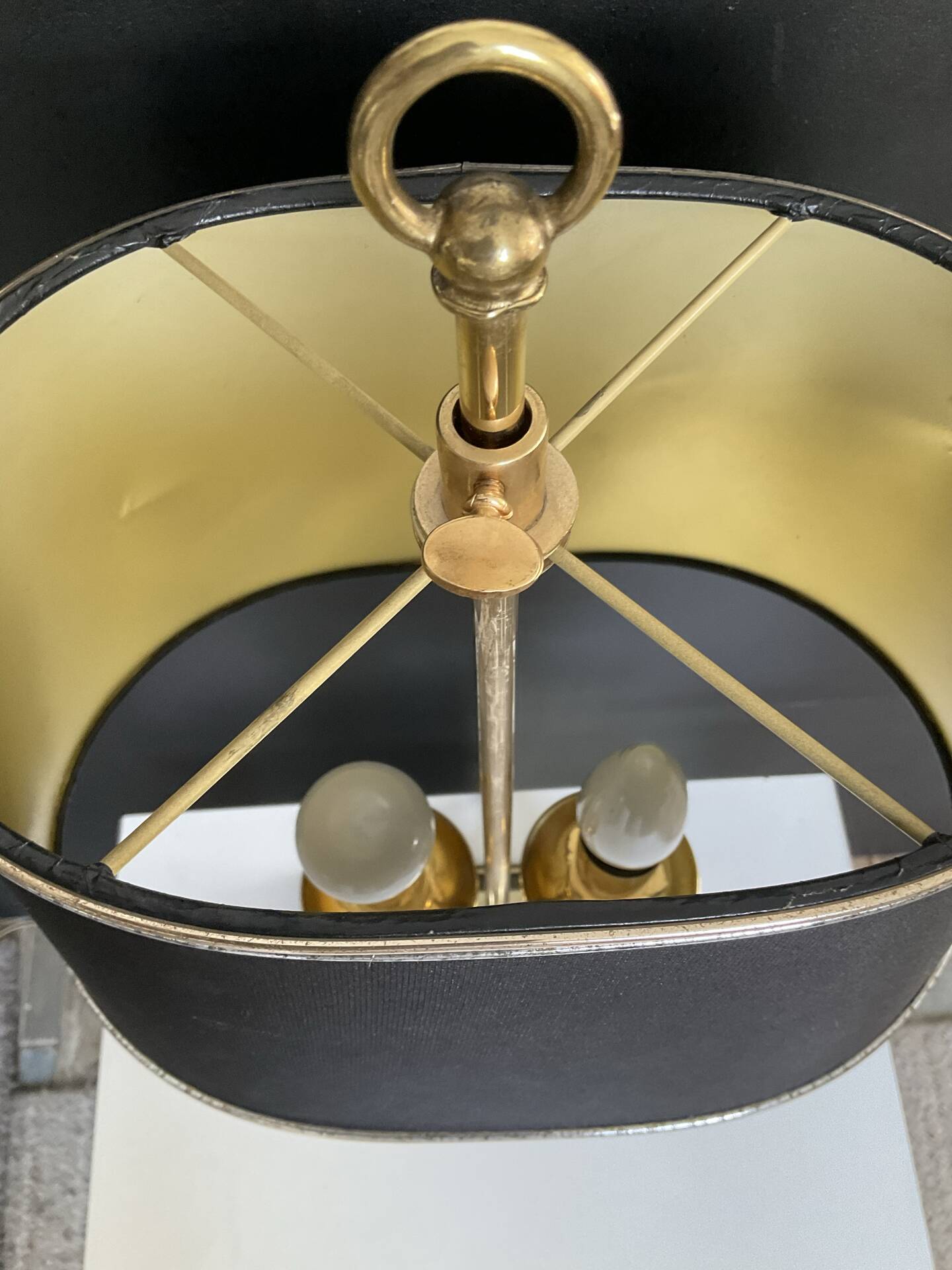 Hollywood Regency bouillotte lamp from the 1970s.