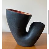 Double entrance ceramic vase