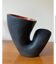 Double entrance ceramic vase