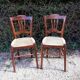 Pair of roped chairs