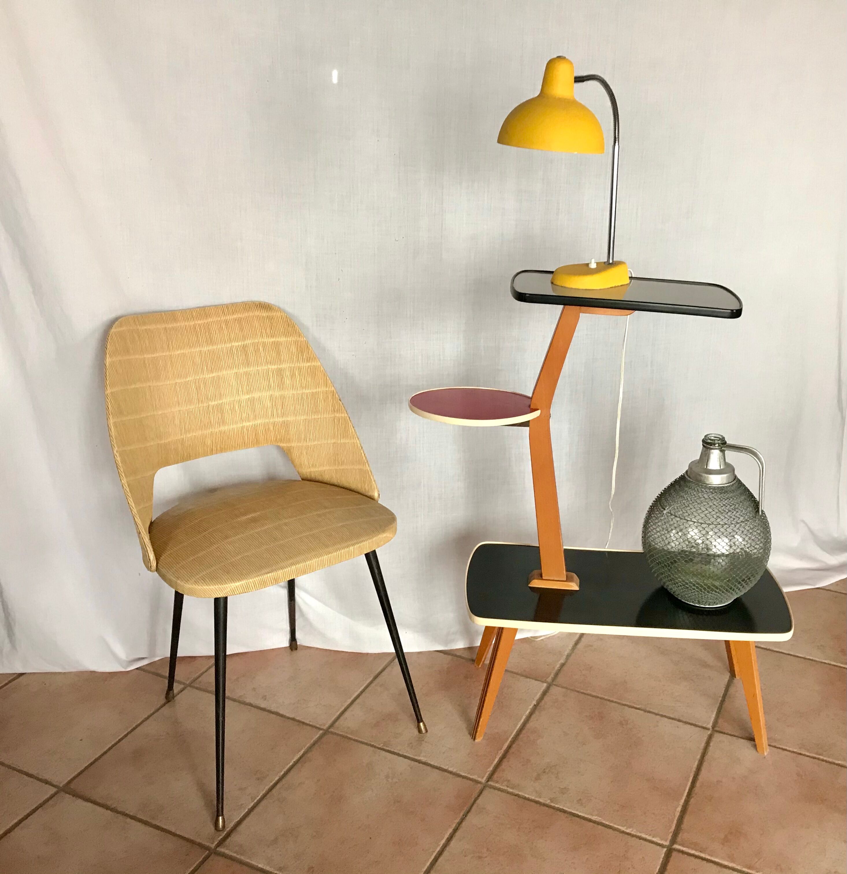Guéridon porte-plantes 1960 Opal Kleinmoble