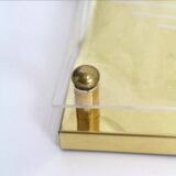 Pair of 80s sconces, white spiral decoration.