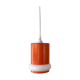 Suspension en verre opalin orange & blanc
