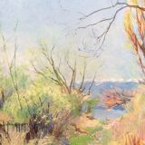 Annecy, le bord du lac Armand Leleux 1894-1960