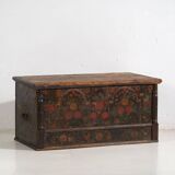 Antique folk art style trunk (1838) #46