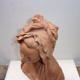 plaster sculpture portrait of a woman