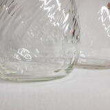 Carafe et pichet en cristal de bohème, années 60