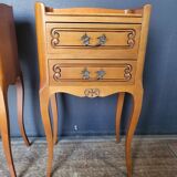 Set of two solid wood style bedside tables in very good condition