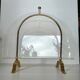 Vintage Lucite and Brass Magazine Rack - Hollywood Regency - 1970s