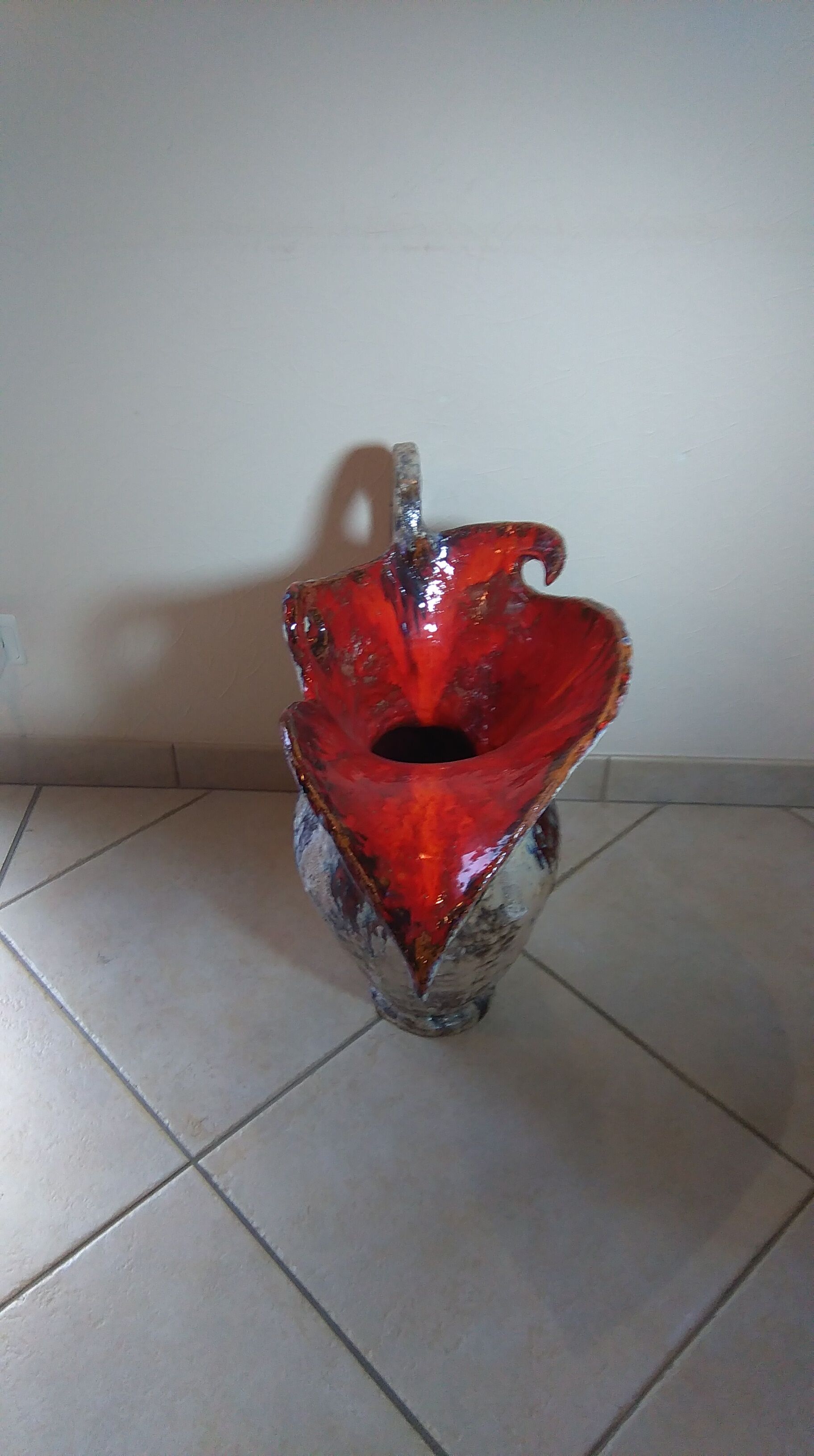 Zoomorphic vallauris ceramic pitcher