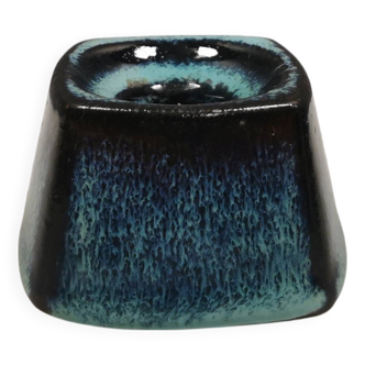 Small delicious candle holder from Danish Stogo ceramics 1980s