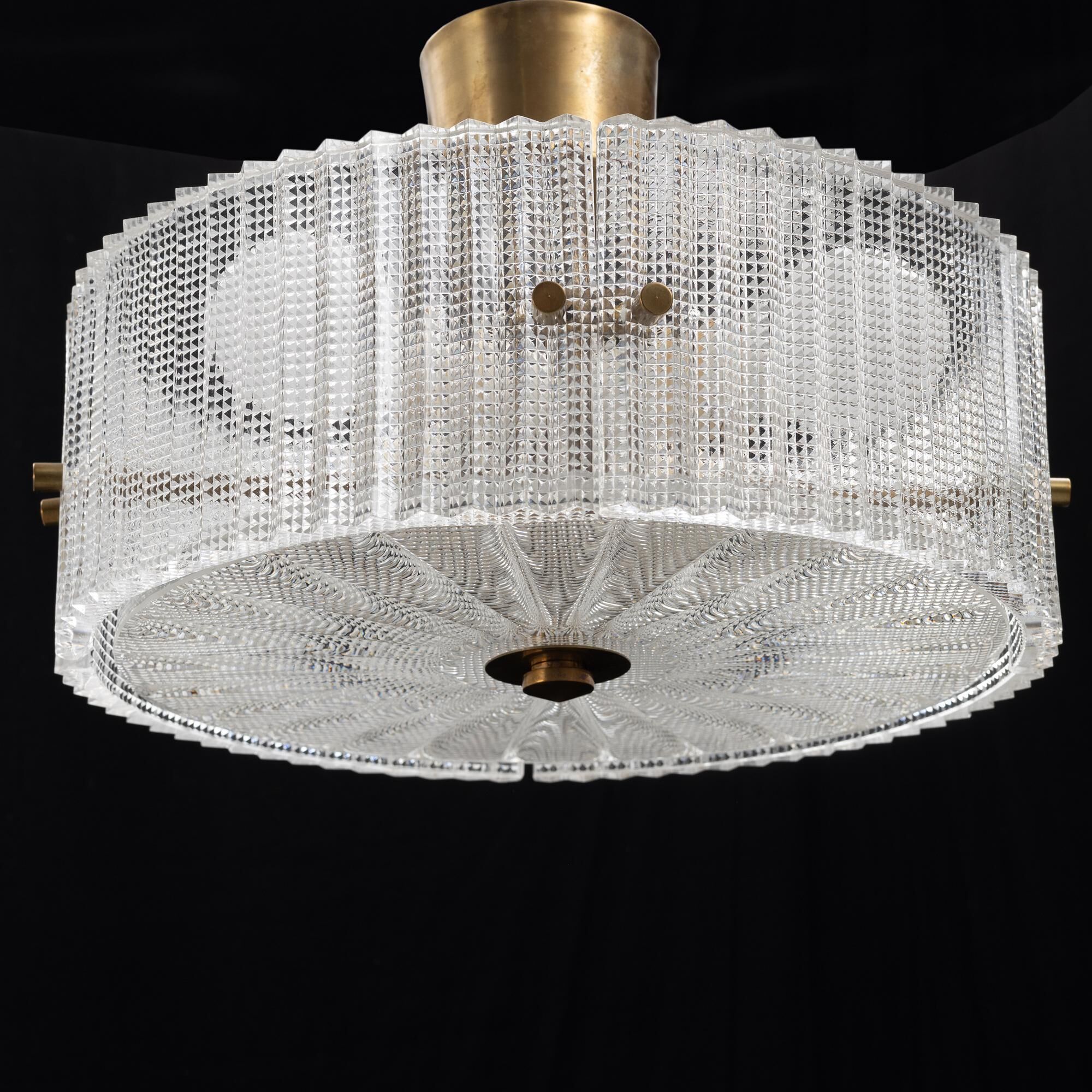 Cellar lamp by Carl Fagerlund for Orrefors, Sweden, 1960, labelled.