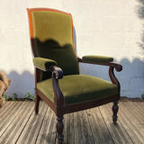 Fauteuil Voltaire vert