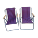 Duo of folding chairs 70s