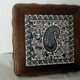 Dessous de plat en bois et faience de gien modele cachemire