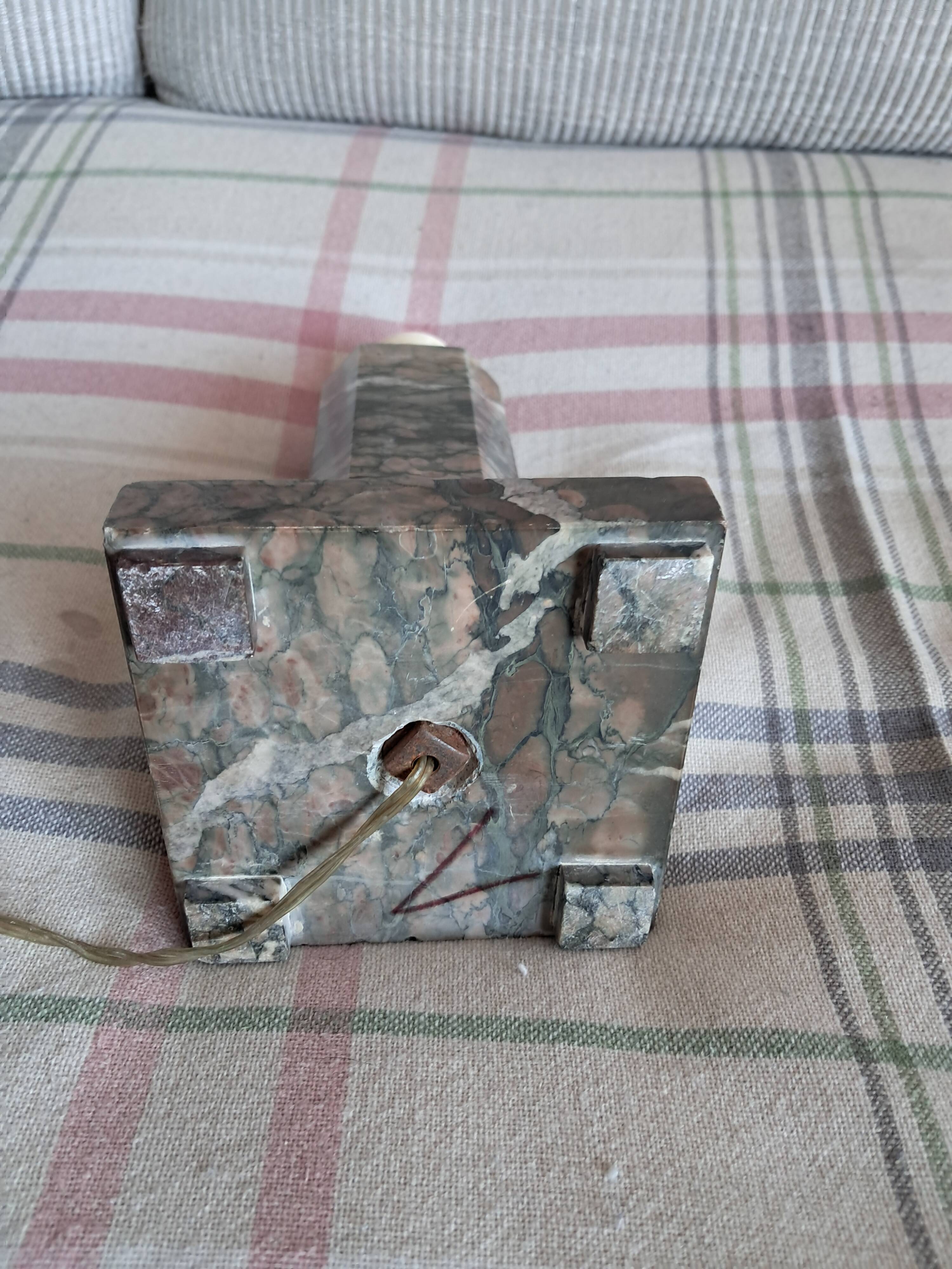Lampe vintage en marbre
