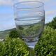 Lot de 5 verres à eau bistrot anciens en verre.