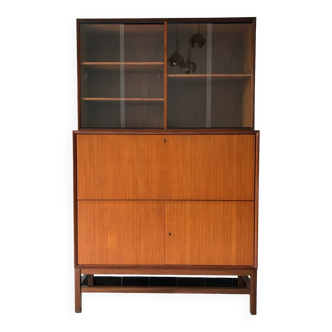 Scandinavian library secretary in vintage teak from the 60s